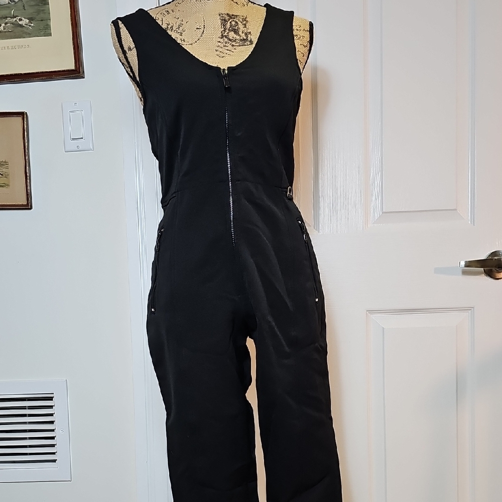 Quality Comfortable Vintage Ski Bib - Petite